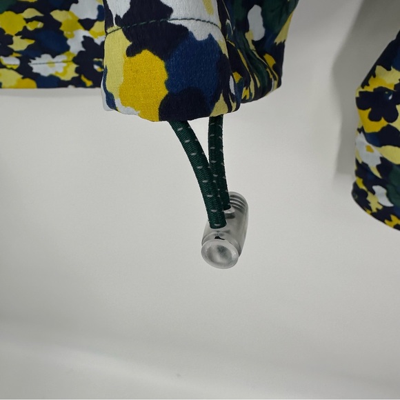 Outdoor Voices NWT RecTrek Hoodie Jacket Floral Blue Green Size S - Picture 8 of 14